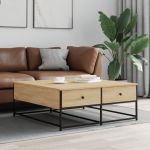 Măsuță de cafea stejar sonoma 100x99x40 cm lemn prelucrat GartenMobel Dekor