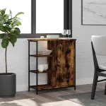 Servantă, stejar fumuriu, 70x30x80 cm, lemn prelucrat GartenMobel Dekor