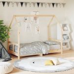 Cadru de pat pentru copii, 80x160 cm, lemn masiv de pin GartenMobel Dekor