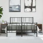 Noptiere cu uși din sticlă, 2 buc., stejar afumat, 35x37x50 cm GartenMobel Dekor