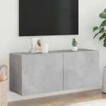 Comodă TV de perete, gri beton, 100x30x41 cm GartenMobel Dekor
