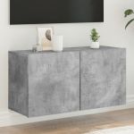 Comodă TV de perete, gri beton, 80x30x41 cm GartenMobel Dekor