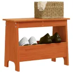 Bancă de hol, maro ceruit, 60x28x45 cm, lemn masiv de pin GartenMobel Dekor