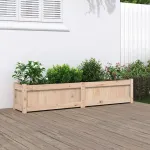 Jardinieră de grădină, 150x31x31 cm, lemn masiv de pin GartenMobel Dekor