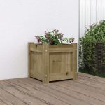 Jardinieră de grădină, 31x31x31 cm, lemn de pin impregnat GartenMobel Dekor