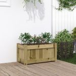 Jardinieră de grădină, 60x31x31 cm, lemn de pin impregnat GartenMobel Dekor