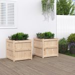 Jardiniere de grădină, 2 buc., lemn masiv de pin GartenMobel Dekor