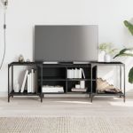 Comodă TV, negru, 153x37x50 cm, lemn compozit GartenMobel Dekor