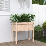 Jardinier de grădină cu picioare, 70x31x70cm, lemn masiv de pin GartenMobel Dekor