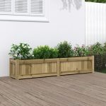 Jardinieră de grădină, 150x31x31 cm, lemn de pin tratat GartenMobel Dekor