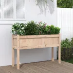 Jardinieră de grădină cu picioare 110x31x70cm lemn masiv de pin GartenMobel Dekor