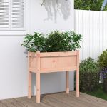 Jardinieră de grădină cu picioare 70x31x70cm lemn masiv Douglas GartenMobel Dekor