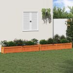 Jardiniere de grădină, 2 buc., maro ceruit, lemn masiv de pin GartenMobel Dekor