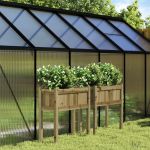 Jardiniere de gradina cu picioare 2 buc. lemn de pin impregnat GartenMobel Dekor