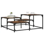 Măsuță de cafea, stejar fumuriu, 87,5x87,5x40 cm lemn prelucrat GartenMobel Dekor