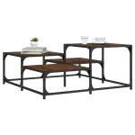 Măsuță de cafea, stejar fumuriu, 87,5x87,5x40 cm lemn prelucrat GartenMobel Dekor