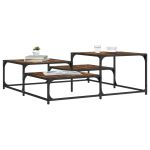 Măsuță de cafea stejar fumuriu 107x107x40 cm din lemn prelucrat GartenMobel Dekor