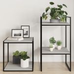 Rafturi de perete, 4 buc., gri sonoma, 40x40x1,5 cm, lemn GartenMobel Dekor