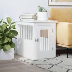 Mobilier tip ladă pentru câini, alb, 45x62x59 cm lemn prelucrat GartenMobel Dekor