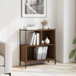 Bibliotecă, stejar maro, 72x28x77,5 cm, lemn prelucrat GartenMobel Dekor