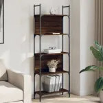 Bibliotecă 5 niveluri, stejar maro, 60,5x24x166,5 cm GartenMobel Dekor