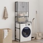 Dulap mașină de spălat, gri sonoma, 68x48,5x194 cm GartenMobel Dekor