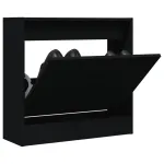 Pantofar, negru, 60x21x57 cm, lemn compozit GartenMobel Dekor