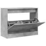 Pantofar, gri beton, 80x34x63 cm, lemn prelucrat GartenMobel Dekor