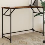 Birou stejar sonoma 100x45x76 cm lemn/oțel vopsit electrostatic GartenMobel Dekor