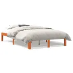 Cadru de pat, maro ceruit, 140x200 cm, lemn masiv de pin GartenMobel Dekor