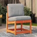 Scaun de grădină, maro ceruit, 50,5x55x77 cm, lemn masiv de pin GartenMobel Dekor