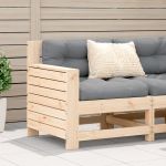 Canapea grădină cotieră cu perne, lemn masiv de pin GartenMobel Dekor