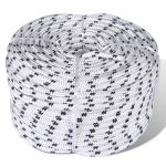Rolă frânghie împletită parâmă barcă, poliester, 14 mm x 50 m GartenMobel Dekor