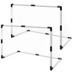 Set porți mini de fotbal pentru copii din plasă, 2 buc., 91,5x48x61 cm GartenMobel Dekor