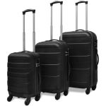 Set valize rigide, negru, 3 buc., 45,5/55/66 cm GartenMobel Dekor