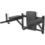 Aparat exerciții triceps și abdomen, montare pe perete, negru     GartenMobel Dekor