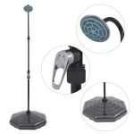 Duș alimentat cu energie solară, 20 L, aluminiu și HDPE GartenMobel Dekor