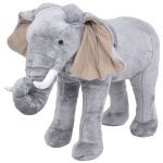 Jucărie de pluș elefant, gri, XXL GartenMobel Dekor