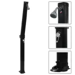 Duș solar pliabil, negru, 214 cm, 23 L GartenMobel Dekor