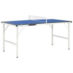 Masă de ping pong cu fileu, albastru, 152 x 76 x 66 cm GartenMobel Dekor