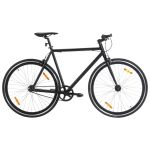 Bicicletă cu angrenaj fix, negru, 700c, 51 cm GartenMobel Dekor