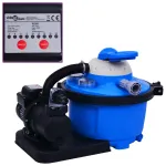 Pompă filtru cu nisip, cu temporizator, 450 W 25 L GartenMobel Dekor