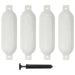 Baloane de acostare, 4 buc., alb, 51 x 14 cm, PVC GartenMobel Dekor