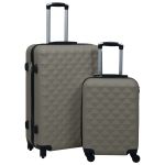 Set de valize cu carcasă rigidă, 2 piese, antracit, ABS GartenMobel Dekor