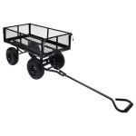 Cărucior manual de grădină, negru, 250 kg GartenMobel Dekor