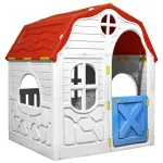 Căsuță de joacă pliabilă copii cu ușă și ferestre funcționale GartenMobel Dekor