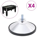 Picioare de masă de fotbal, 4 buc., crom GartenMobel Dekor