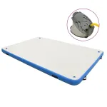 Punte plutitoare gonflabilă, albastru și alb, 200x150x15 cm GartenMobel Dekor