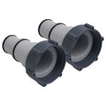 Adaptor furtun pentru piscină, 2 buc., plastic GartenMobel Dekor