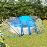 Cupolă pentru piscină, 620x410x205 cm, oval GartenMobel Dekor